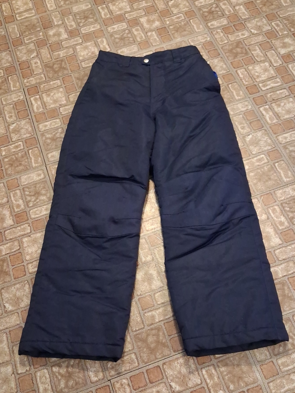 Faded Glory Navy Kids Puffer Snow Pants Size 10-12